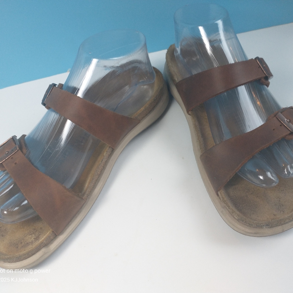 Birkenstock Sierra Sandals Size 38 Regular Width Leather - Picture 2 of 14